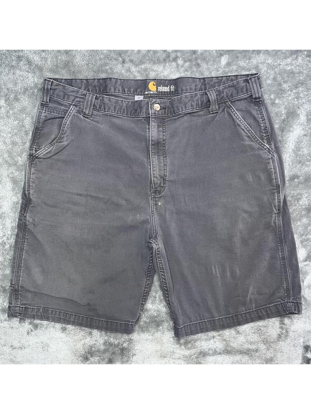 Men’s CARHARTT Shorts Relaxed Fit Cargo Work Gray Size 42